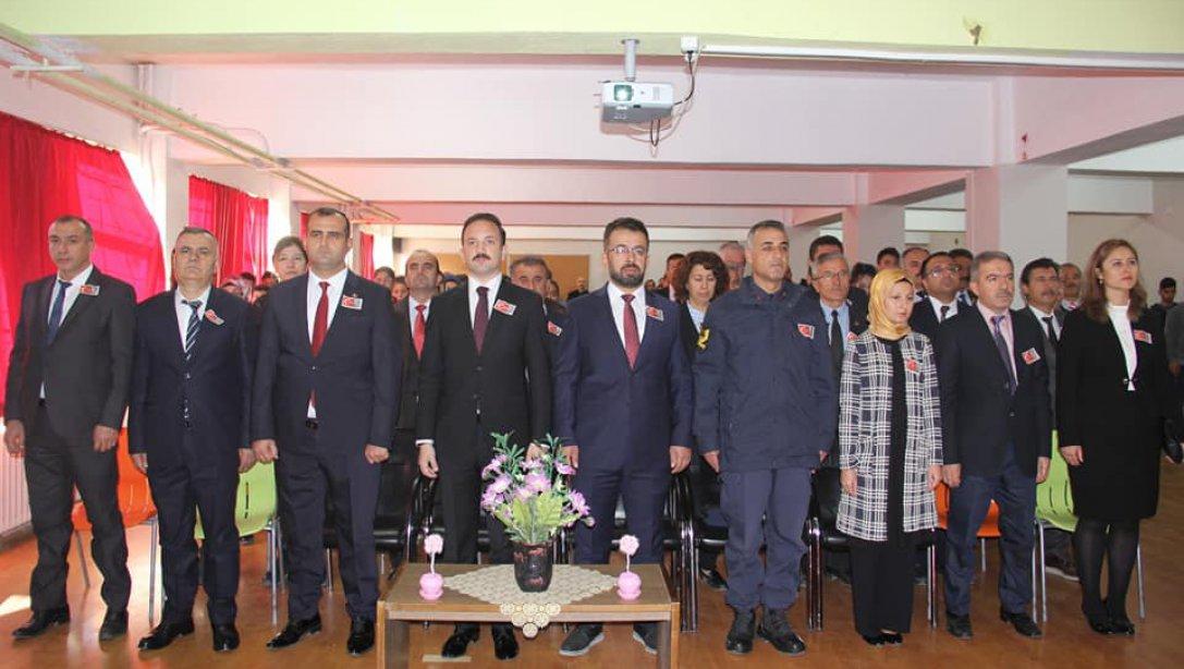 İlçemizde, 10 Kasım 2019 Atatürk'ü Anma Programı Düzenlendi