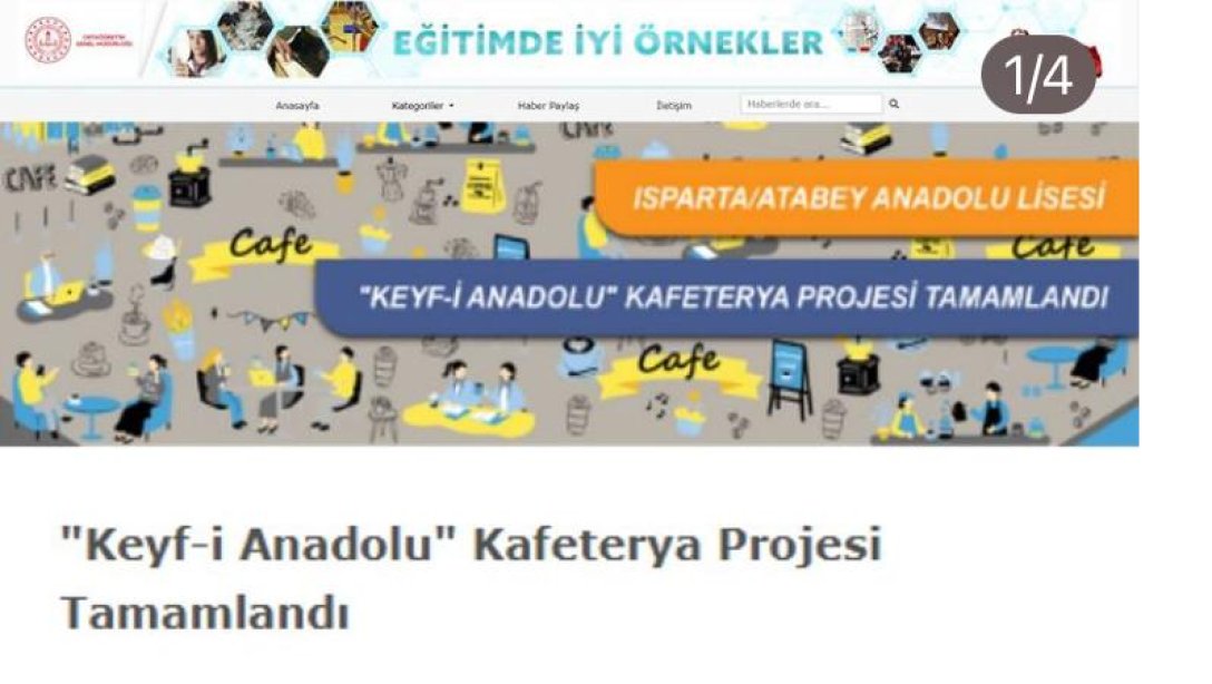 EĞİTİMDE İYİ ÖRNEKLER - ATABEY ANADOLU LİSESİ